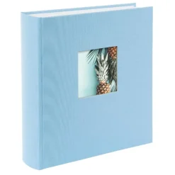 Bella Vista Fotoalbum Blå - 30x31 cm (100 Hvide sider / 50 blade)