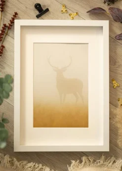 BGA Kasseramme Hvid 50x70 cm - Passepartout Hvid 42x59,4 cm