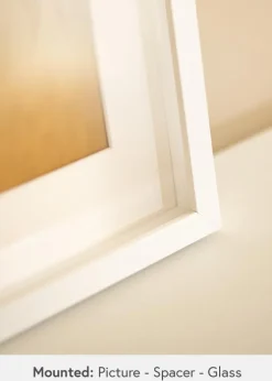 BGA Kasseramme Hvid 50x70 cm - Passepartout Hvid 42x59,4 cm