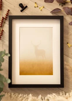 BGA Kasseramme Sort 60x80 cm - Passepartout Hvid 20x27 inches