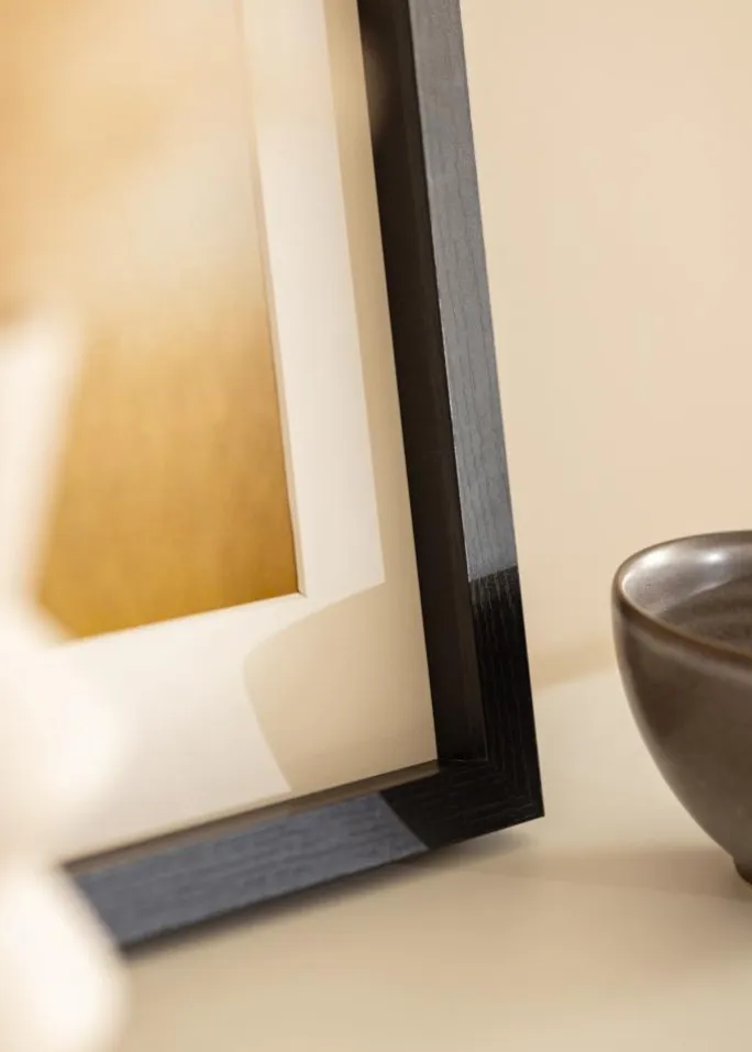 BGA Kasseramme Sort 50x70 cm - Passepartout Hvid 39x60 cm