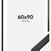 BGA Kasseramme Sort 60x90 cm - Passepartout Hvid 50x75 cm