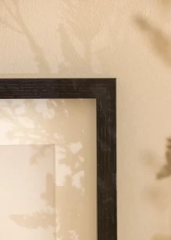 BGA Kasseramme Sort 30x30 cm - Passepartout Hvid 8x8 inches