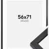BGA Kasseramme Sort 56x71 cm - Passepartout Hvid 46x61 cm