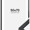 BGA Kasseramme Sort 50x70 cm - Passepartout Hvid 16x23 inches