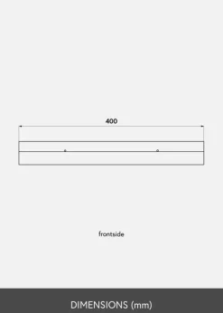 Billedhylde Sort 40 cm