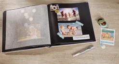 Black & White Album Sort - 26x25 cm (50 Sorte sider / 25 blade)