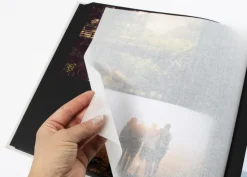 Black & White Album Sort - 30x30 cm (50 Sorte sider / 25 blade)