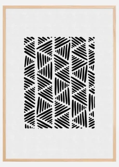Black and White Abstract I Plakat (21x29.7 cm (A4))