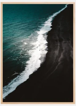 Black Beach Plakat (21x29.7 cm (A4))