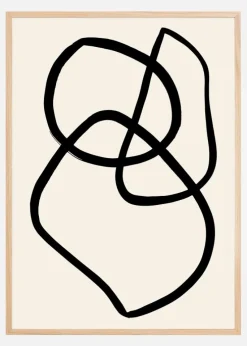 Black Lines Plakat (21x29.7 cm (A4))