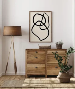 Black Lines Plakat (21x29.7 cm (A4))