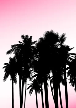 Black palms Plakat (21x29.7 cm (A4))