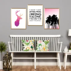 Black palms Plakat (21x29.7 cm (A4))