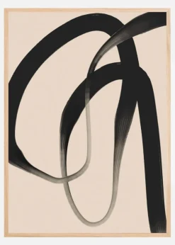 Black Strokes No 24 Plakat (21x29.7 cm (A4))