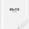 Blocky Hvid 85x115 cm - Passepartout Hvid 70x100 cm