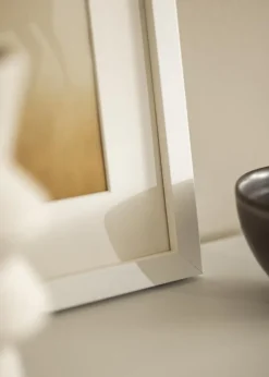 Blocky Hvid 85x115 cm - Passepartout Hvid 70x100 cm