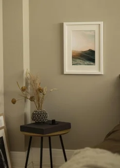 Blocky Hvid 85x115 cm - Passepartout Hvid 70x100 cm