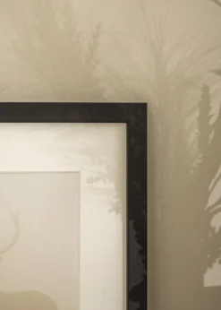 Blocky Sort 85x115 cm - Passepartout Hvid 70x100 cm