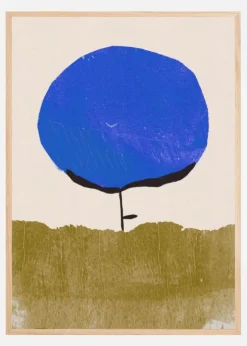 Blue Flower Plakat (21x29.7 cm (A4))