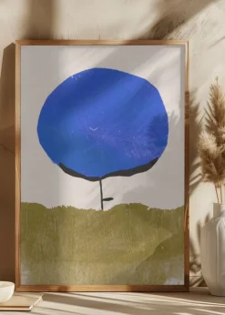 Blue Flower Plakat (21x29.7 cm (A4))