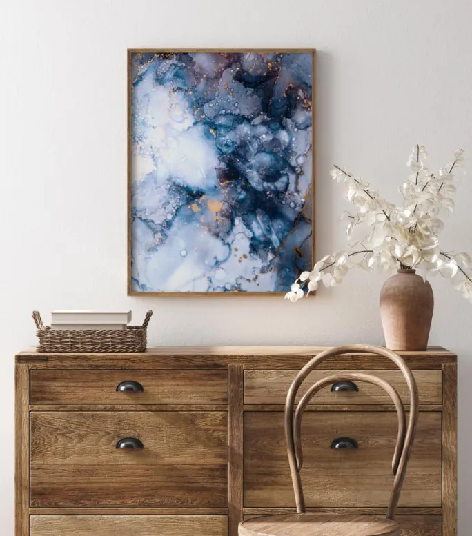 Blue is the color Plakat (21x29.7 cm (A4))