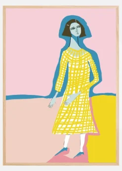 Blue lady Plakat (21x29.7 cm (A4))