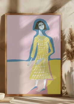 Blue lady Plakat (21x29.7 cm (A4))