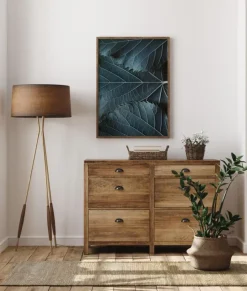 Blue Leaves Plakat (21x29.7 cm (A4))