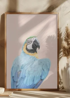 Blue Macaw Plakat (21x29.7 cm (A4))