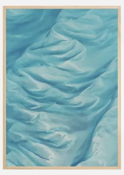 Blue Wave Art Plakat (21x29.7 cm (A4))