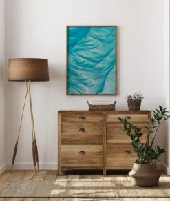 Blue Wave Art Plakat (21x29.7 cm (A4))