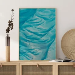Blue Wave Art Plakat (21x29.7 cm (A4))