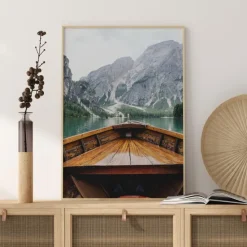 Boat In The Loch Plakat (21x29.7 cm (A4))