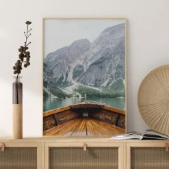 Boat In The Loch Plakat (21x29.7 cm (A4))