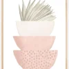 Boho pink bowl Plakat (21x29.7 cm (A4))