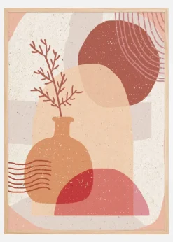 Boho Plant a Pot Plakat (21x29.7 cm (A4))