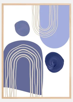 Boho Purple Arches Plakat (21x29.7 cm (A4))