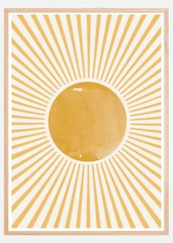 Boho Sun Plakat (21x29.7 cm (A4))