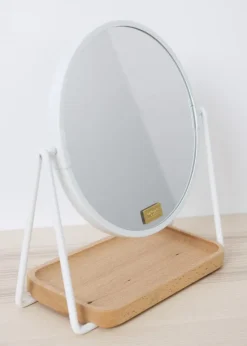 Bordspejl Tray Hvid 17 cm Ø