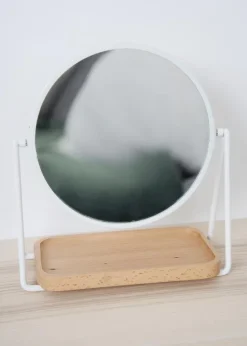 Bordspejl Tray Hvid 17 cm Ø