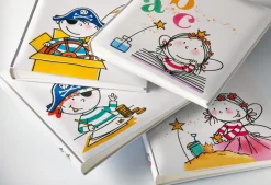 Børnealbum Piratbørnehave - 28x30,5 cm (50 Hvide sider / 25 blade)