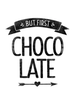 But first chocolate Retro Plakat (21x29.7 cm (A4))