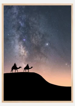 Camels Under The Stars Plakat (21x29.7 cm (A4))