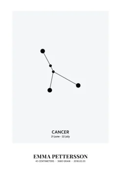 Cancer - stjernetegn (21x29,7 cm (A4))