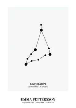 Capricorn - stjernetegn (21x29,7 cm (A4))