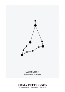 Capricorn - stjernetegn (21x29,7 cm (A4))