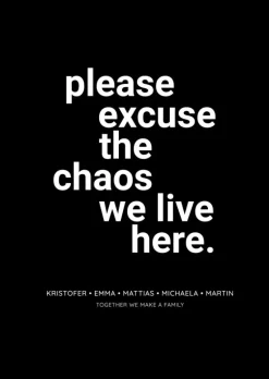 Chaos - Black (21x29,7 cm (A4))