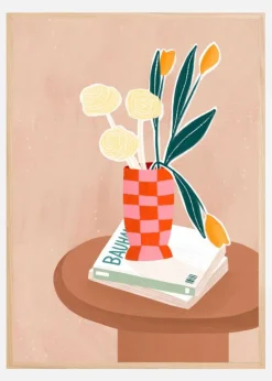 Checkered Vase Plakat (21x29.7 cm (A4))