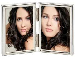 Chloe Folderamme Sølv 6x9 cm - 2 Billeder